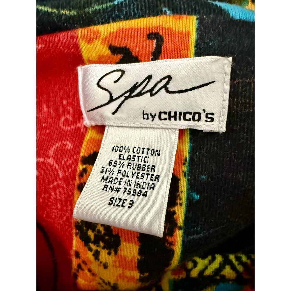 Spa By Chico's Patchwork Boho Knit Lightweight Fr… - image 6